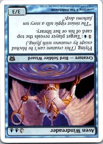 Aven Windreader C 9ED #62 LP MTG Magic
