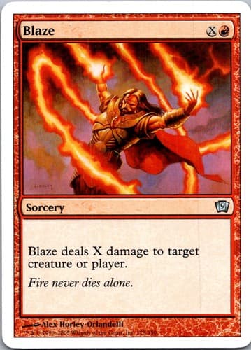 Blaze U 9ED #175 LP MTG Magic