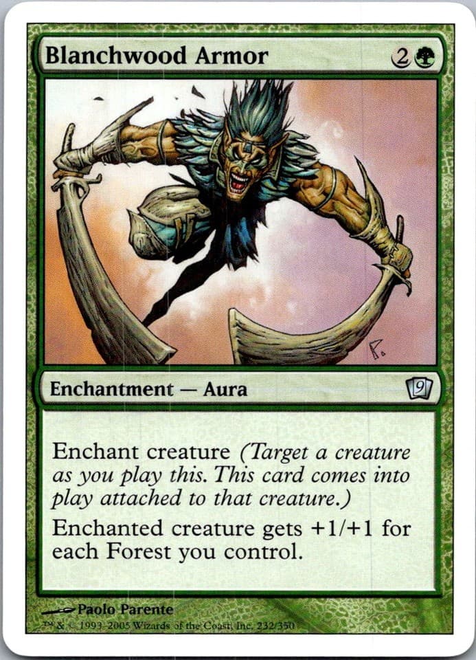 Blanchwood Armor U 8ED #234 LP MTG Magic