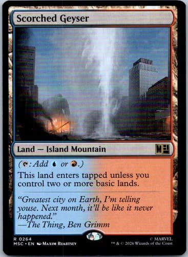 Scorched Geyser R Commander: Marvel Super Heroes 264 NM