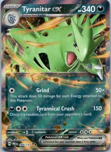 Tyranitar ex Double Rare SV: Prismatic Evolutions 064/131 NM