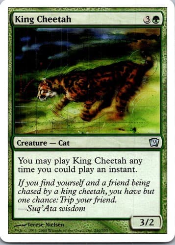 King Cheetah U 9ED #250 LP MTG Magic