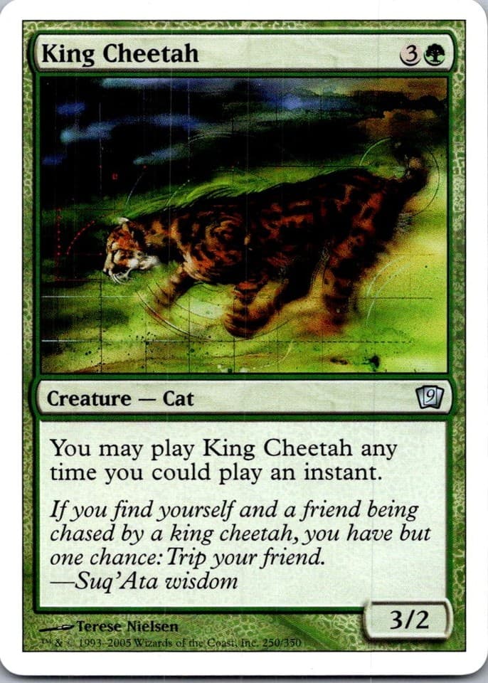 King Cheetah U 9ED #250 LP MTG Magic
