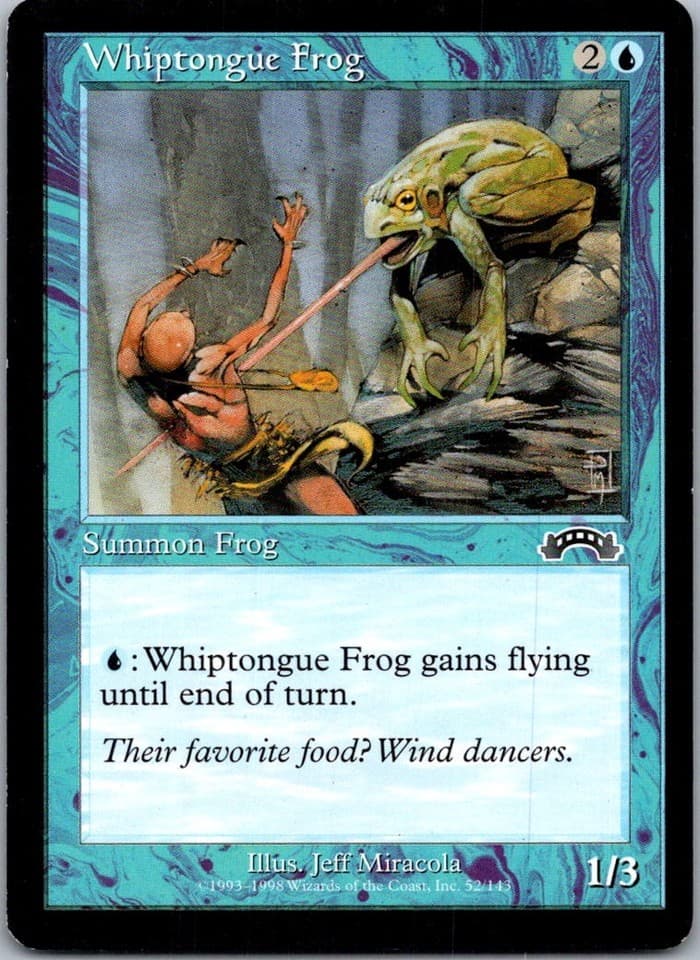 Whiptongue Frog C EXO #52 LP MTG Magic