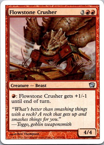 Flowstone Crusher U 9ED #184 LP MTG Magic