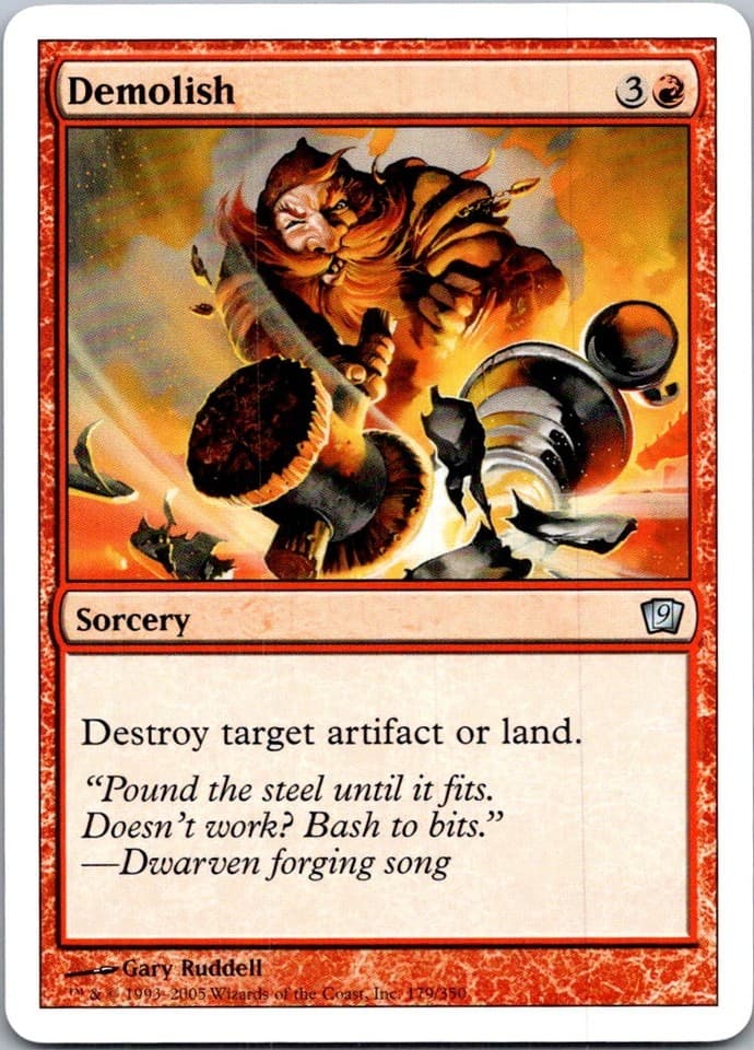Demolish U 9ED #179 LP MTG Magic
