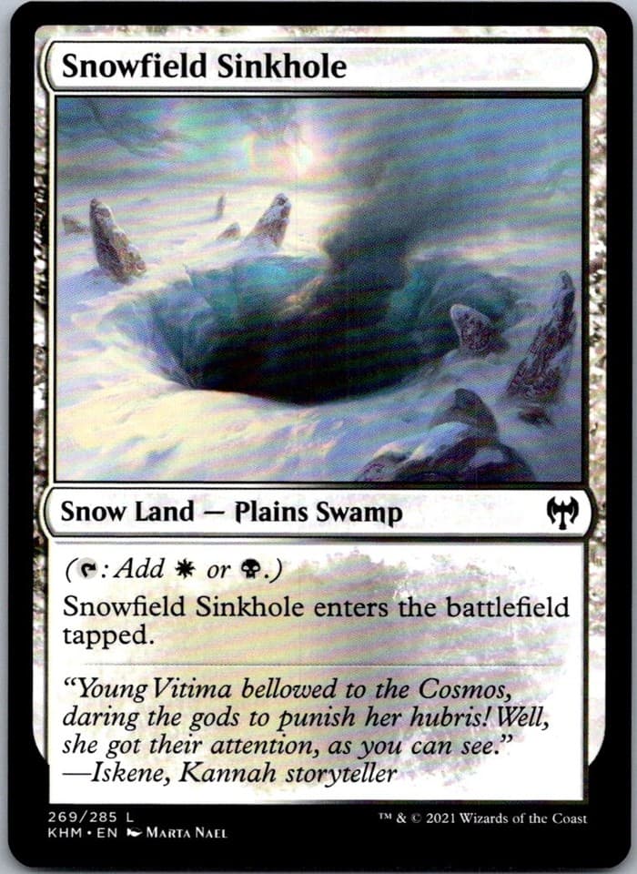 Snowfield Sinkhole L KHM #269 LP MTG Magic