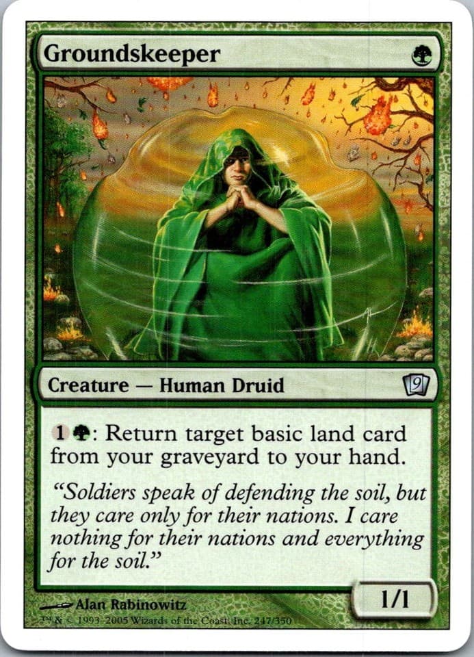 Groundskeeper U 9ED #247 LP MTG Magic