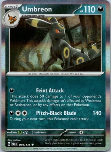 Umbreon Rare SV: Prismatic Evolutions 059/131 NM