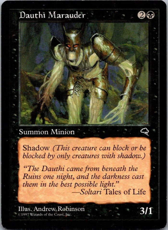 Dauthi Marauder C TMP #123 LP MTG Magic