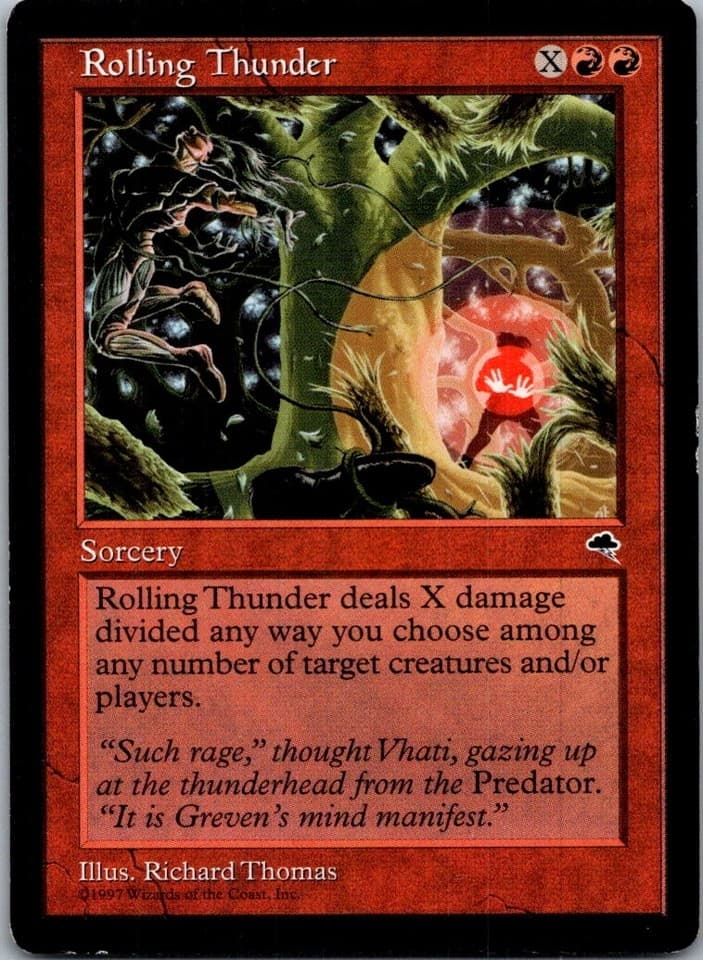 Rolling Thunder C TMP #198 LP MTG Magic