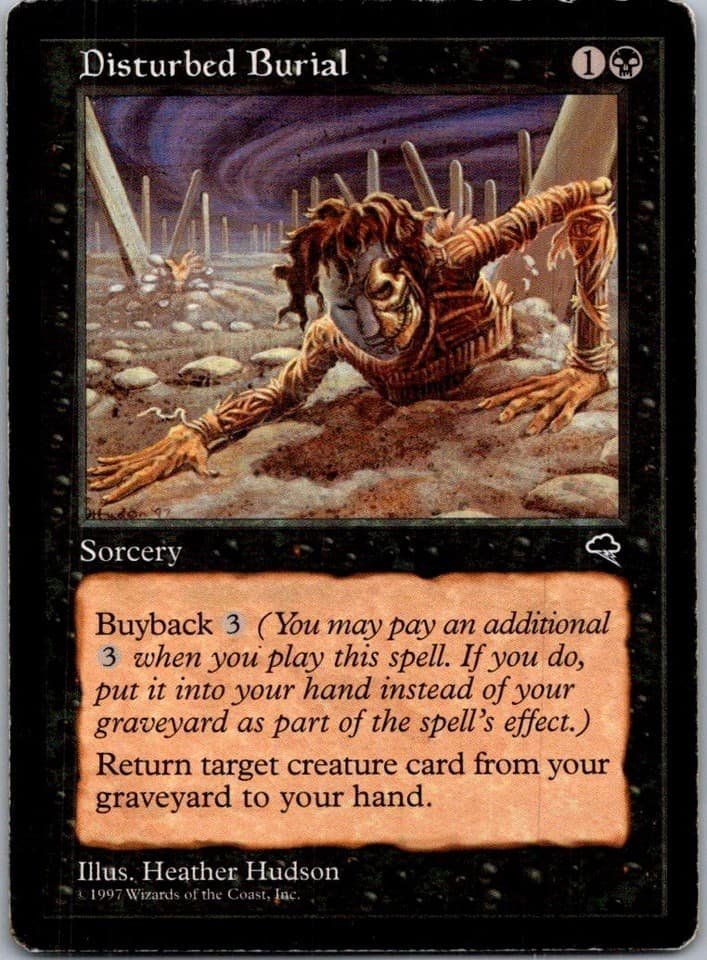 Disturbed Burial C TMP #129 NM MTG Magic