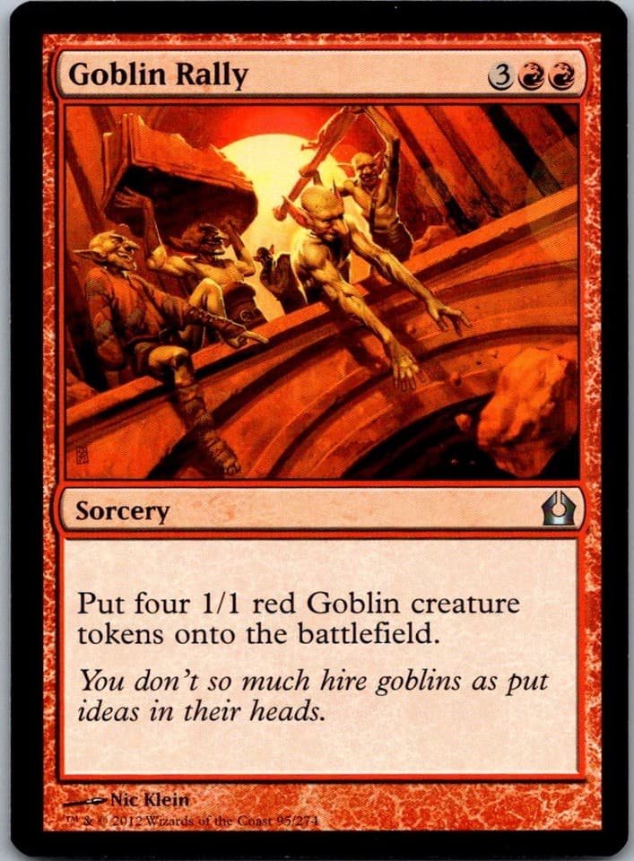 Goblin Rally U RTR #95 NM MTG Magic
