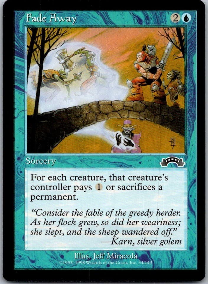Fade Away C EXO #34 NM MTG Magic