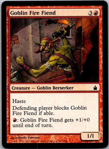 Goblin Fire Fiend C RAV #127 LP MTG Magic