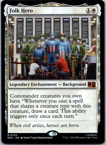 Folk Hero M Commander: Marvel Super Heroes 132 NM