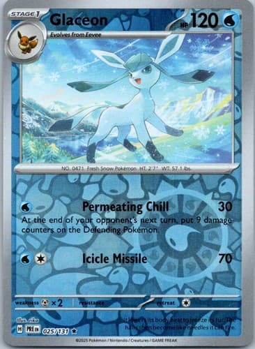Glaceon Uncommon SV06: Twilight Masquerade 054/167 NM