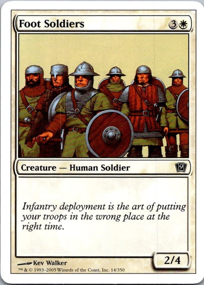 Foot Soldiers C 9ED #14 LP MTG Magic