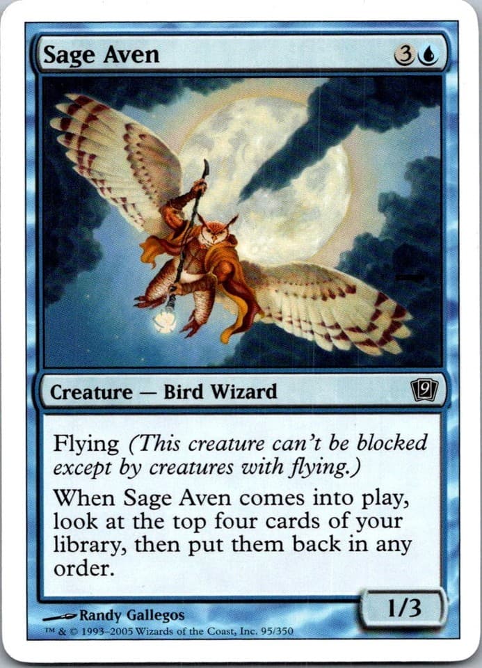 Sage Aven C 9ED #95 NM MTG Magic