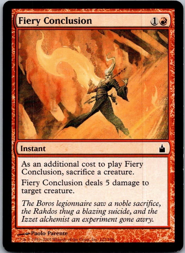 Fiery Conclusion C PCA #42 LP MTG Magic
