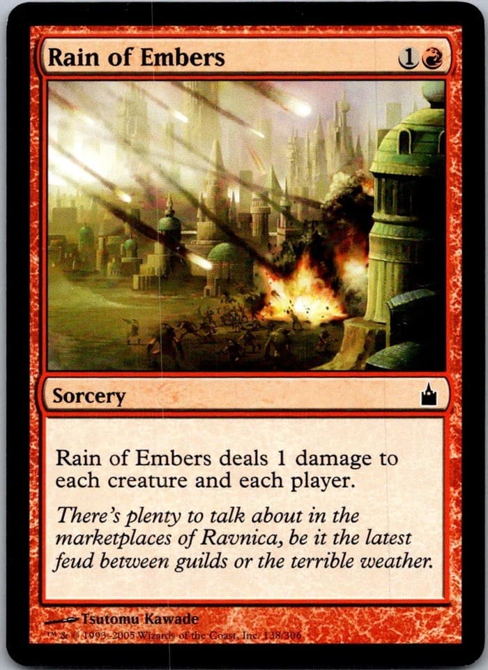 Rain of Embers C RAV #138 LP MTG Magic