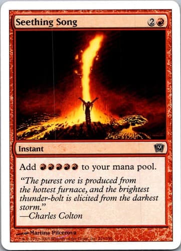 Seething Song C 9ED #216 LP MTG Magic