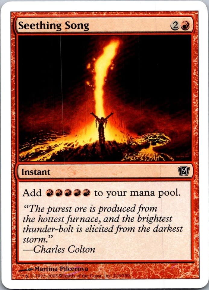 Seething Song C 9ED #216 LP MTG Magic