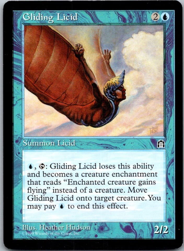 Gliding Licid U STH # NM MTG Magic