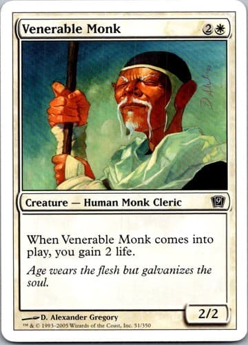 Venerable Monk (Spanish) - "Monje venerable" C PS11 #23 NM MTG Magic