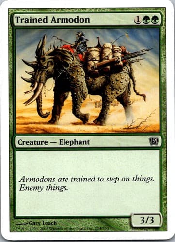 Trained Armodon C 9ED #274 NM MTG Magic