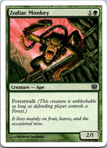 Zodiac Monkey C 9ED # NM MTG Magic