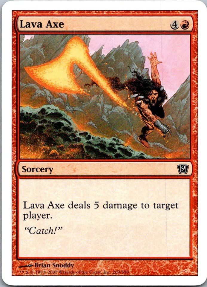Lava Axe C 9ED #200 LP MTG Magic