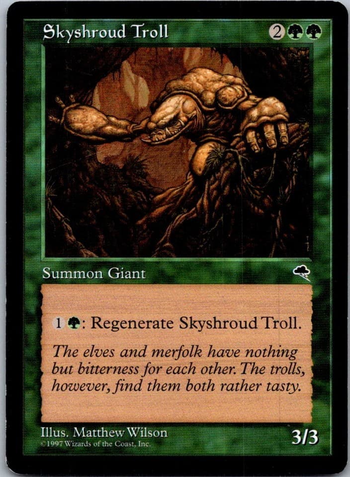 Skyshroud Troll C TMP #257 LP MTG Magic
