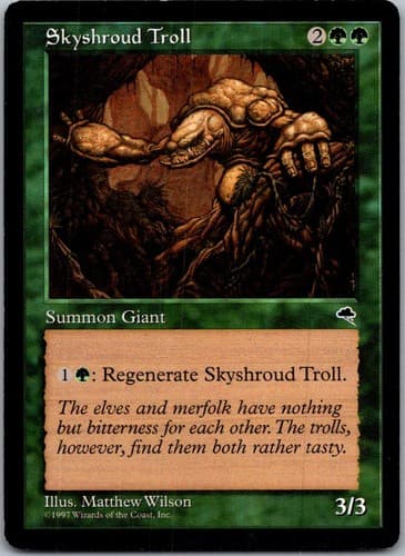 Skyshroud Troll C TMP #257 NM MTG Magic
