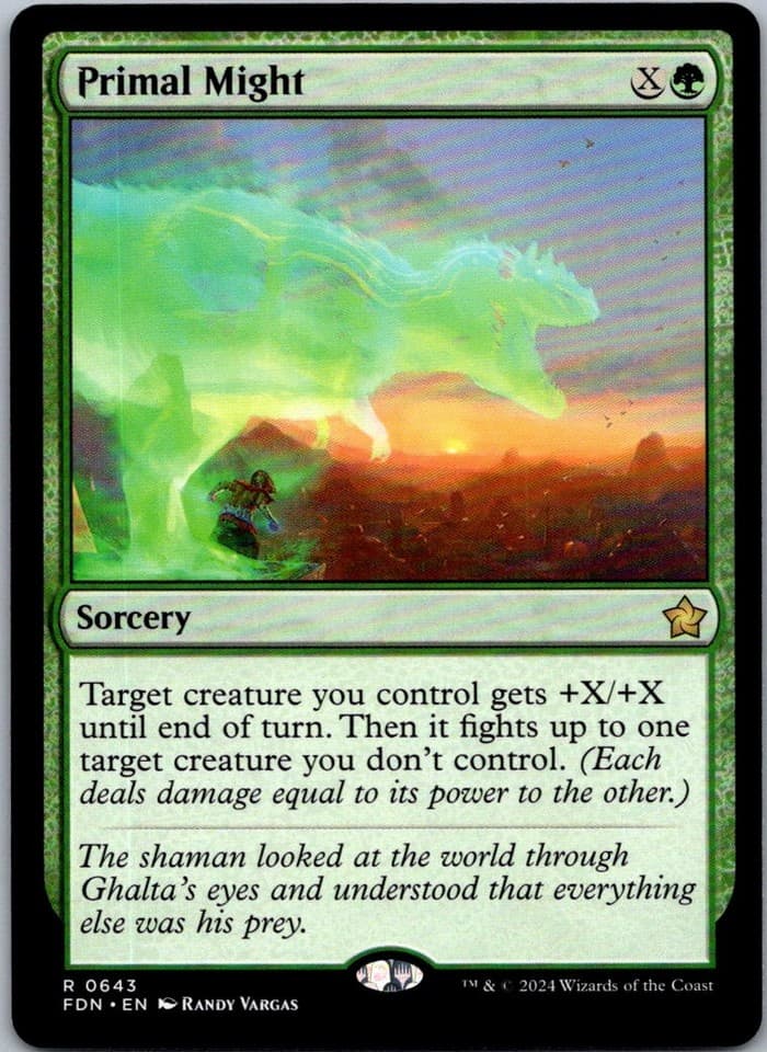 Primal Might R SCD #204 NM MTG Magic