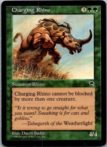 Charging Rhino U TMP #218 LP MTG Magic