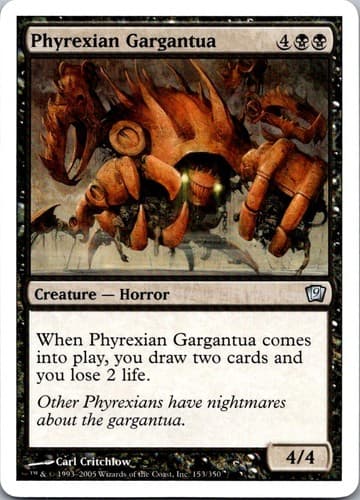 Phyrexian Gargantua U 9ED #153 NM MTG Magic