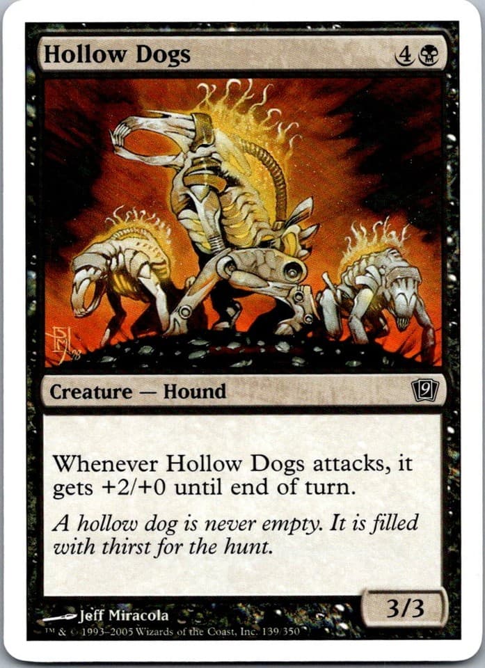 Hollow Dogs C 9ED #139 NM MTG Magic