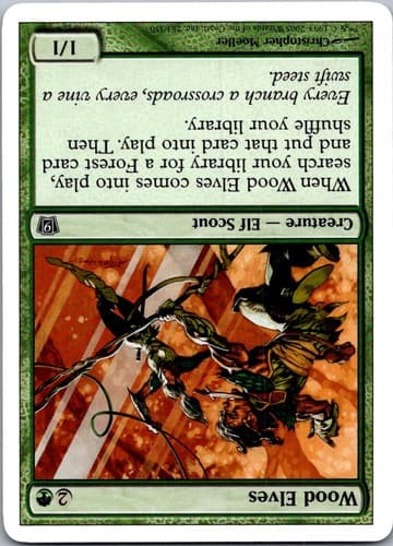 Wood Elves C 8ED #289 NM MTG Magic