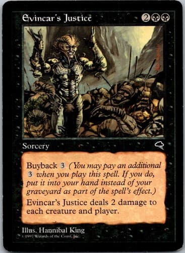 Evincar's Justice C TMP #134 LP MTG Magic