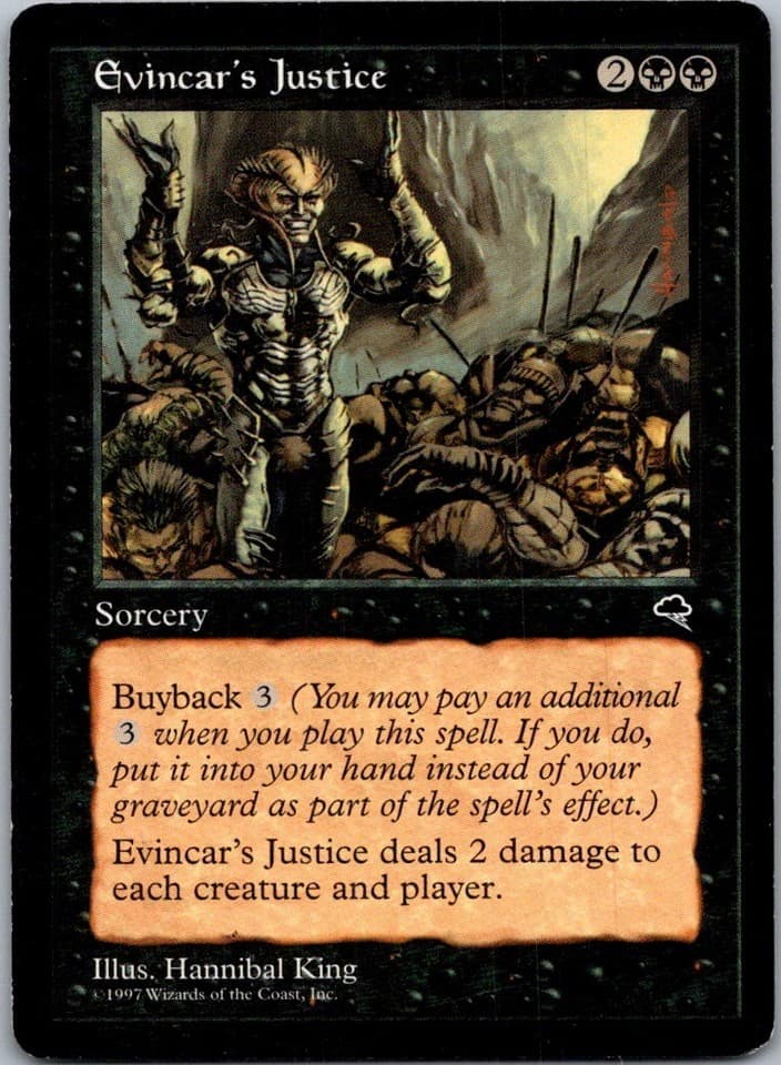Evincar's Justice C TMP #134 LP MTG Magic