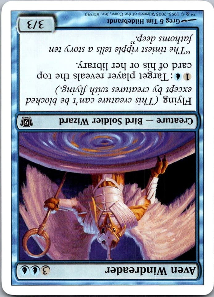 Aven Windreader C 9ED #62 NM MTG Magic