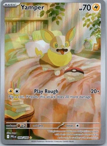 Yamper Illustration Rare ME02: Phantasmal Flames 099/094 NM
