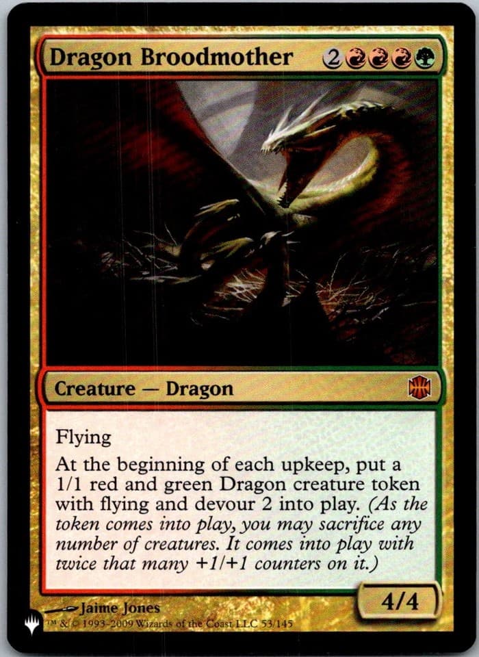 Dragon Broodmother M LIST #53 LP MTG Magic