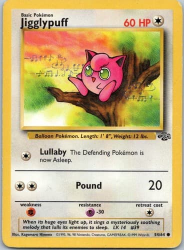 Jigglypuff Common Base Set 2 077/130 NM