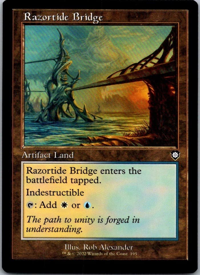 Razortide Bridge (Retro Frame) C BRC #195 NM MTG Magic