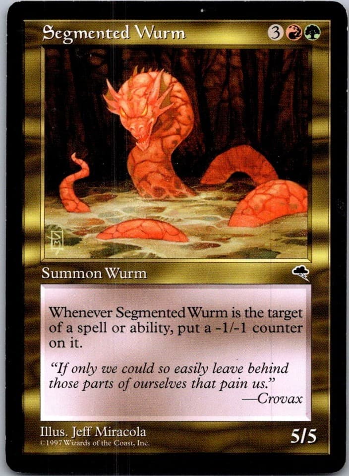 Segmented Wurm U TMP #269 LP MTG Magic