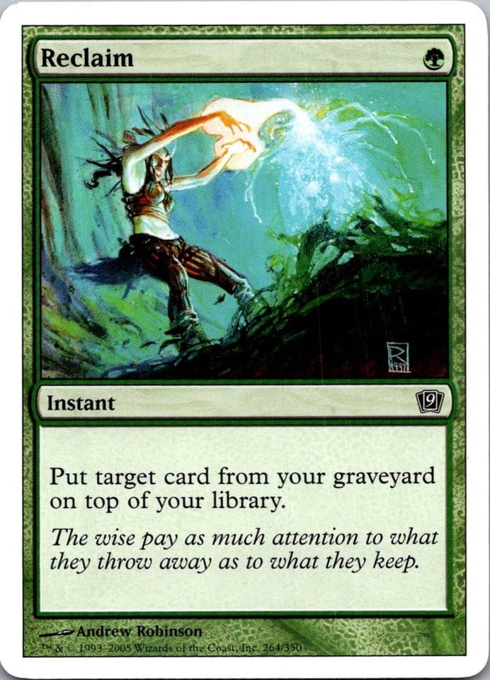 Reclaim C 9ED #264 NM MTG Magic