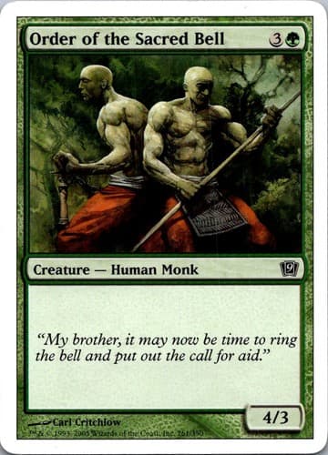 Order of the Sacred Bell C CHK #232 NM MTG Magic