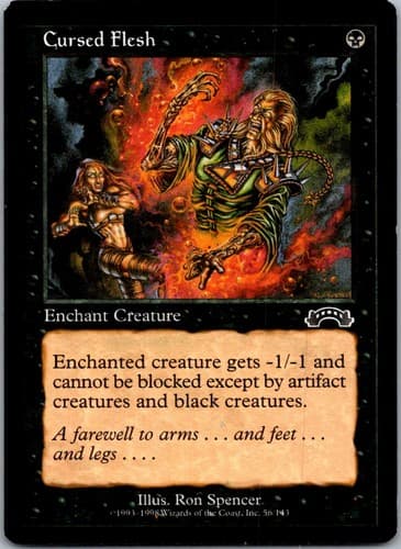 Cursed Flesh C EXO #56 LP MTG Magic